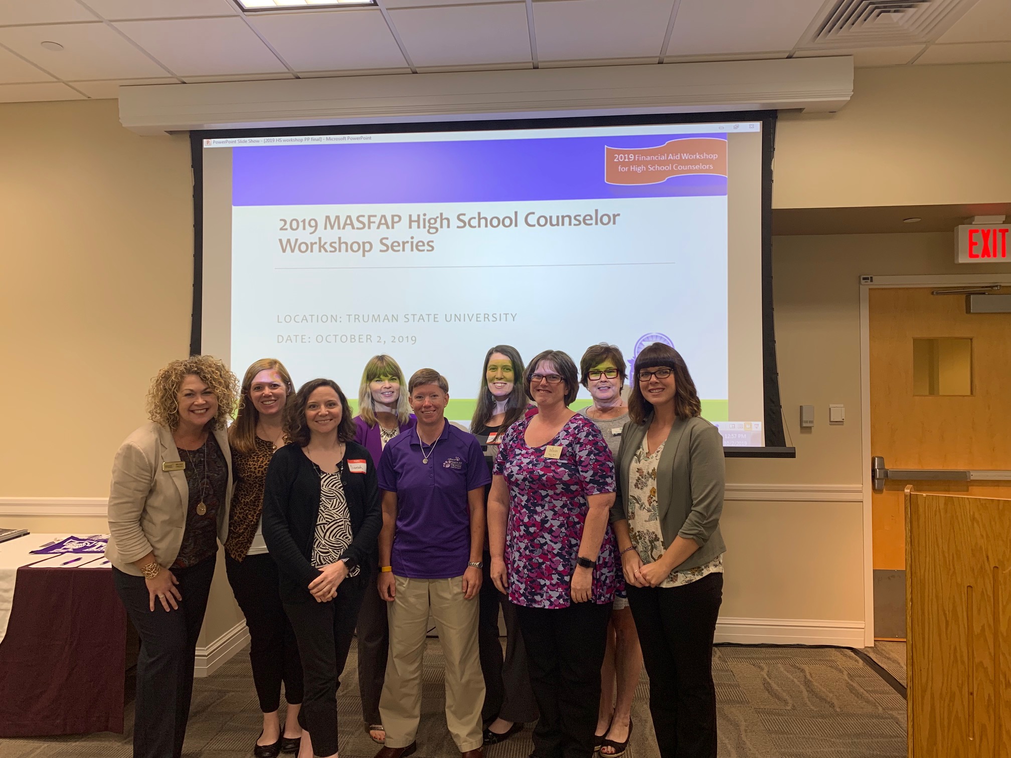 MASFAP members presenting at Truman State to High School Counselors